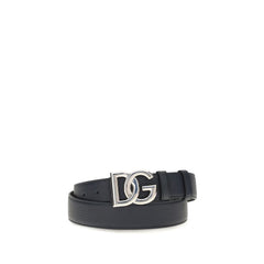 Dolce & Gabbana Black Calf Leather Bos Taurus Regular Belt