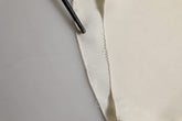Dolce & Gabbana Off White Silk Straight Wide Leg Trouser Pants