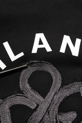 Dolce & Gabbana Black Cotton Milano1984 Print Hoodie Sweater