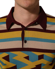 Dolce & Gabbana Multicolor Knitted Cashmere Pullover Sweater