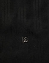 Dolce & Gabbana Black Silk Blend Henley Pullover Men Sweater