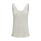 Brunello Cucinelli Beige Silk Blouse