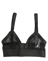 Dolce & Gabbana Black Logo Monogram Soft Cup Brassiere Underwear