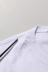 Dolce & Gabbana White Blue Stripe Cotton Short Sleeve T-shirt