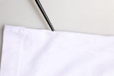 Dolce & Gabbana White Cotton Logo Print Crew Neck T-shirt