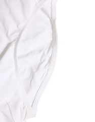 Dolce & Gabbana White Stretch Drawstring Swim Brief Swimwear