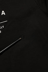 Dolce & Gabbana Black Cotton Logo Print Sweatshirt Sweater