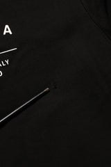 Dolce & Gabbana Black Cotton Logo Print Sweatshirt Sweater