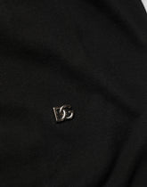 Dolce & Gabbana Black Cotton Collared Short Sleeves Men Polo T-shirt