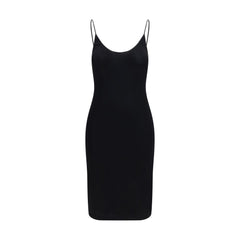 Saint Laurent Black Viscose Cocktail Dress