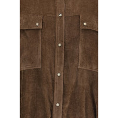 Brunello Cucinelli Brown Viscose Pattern Shirt