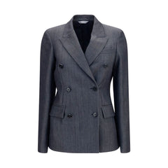 Balenciaga Gray Wool Oves Aries Blazer