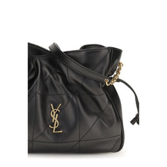 Saint Laurent Black Lamb Ovis Aries Clutch Bag