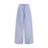 Dolce & Gabbana Blue Cotton Casual Pants