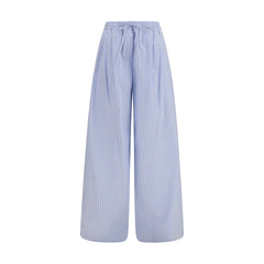 Dolce & Gabbana Blue Cotton Casual Pants