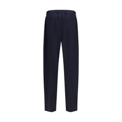 Dolce & Gabbana Blue Wool Oves Aries Dress Pants