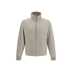 Brunello Cucinelli Beige Cashmere Full-Length Jacket