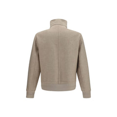 Brunello Cucinelli Beige Cashmere Full-Length Jacket