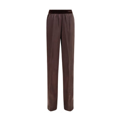 Tom Ford Brown Silk Casual Pants