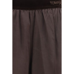 Tom Ford Brown Silk Casual Pants