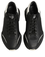 Dolce & Gabbana Black White Daymaster Low Top Sneakers Shoes