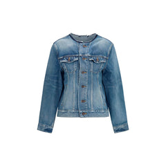 Balenciaga Blue Wool Oves Aries Denim Jacket