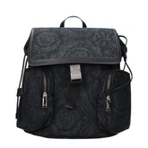 Versace Black Fabric Backpack