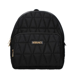 Versace Black Fabric Backpack