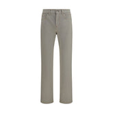 Versace Beige Cotton Tapered Jeans