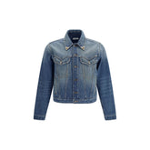 Versace Blue Cotton Denim Jacket
