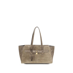 Brunello Cucinelli Brown Calf Leather Bos Taurus Shoulder Bag