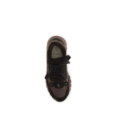 Brunello Cucinelli Black Calf Leather Bos Taurus Athletic Sneakers
