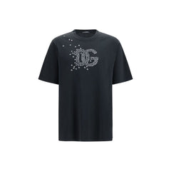 Dolce & Gabbana Black Cotton T-Shirt