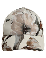 Dolce & Gabbana Men Beige Floral Cotton Baseball Capello Hat