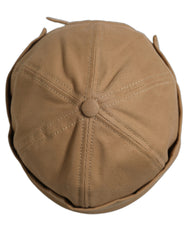 Dolce & Gabbana Men Khaki Cotton Docker Capello Brimless Hat