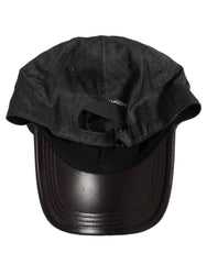 Dolce & Gabbana Men Dark Gray Herringbone Baseball Cap Hat