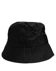 Dolce & Gabbana Men Black Nylon Wide Brim Bucket Capello Hat