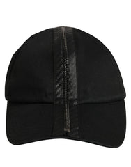 Dolce & Gabbana Men Black Cotton Baseball Cap 6 Panels Hat