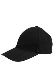 Dolce & Gabbana Men Black Wool Baseball Cap 6 Panels Hat