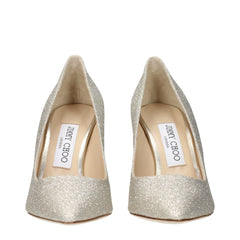 Jimmy Choo Gold Plastic High Heel Pumps