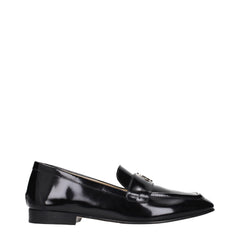 Jimmy Choo Black Leather Slip-On Loafers
