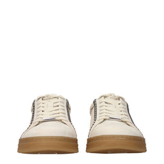 Jimmy Choo Beige Leather Sneakers