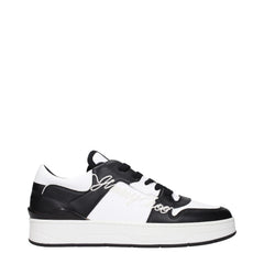 Jimmy Choo Black Leather Sneakers