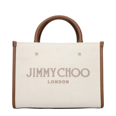 Jimmy Choo Beige Fabric Handbag