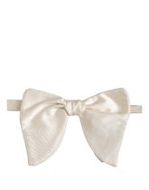 Dolce & Gabbana Men White 100% Silk Adjustable Neck Papillon Bow Tie