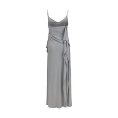 Versace Gray Viscose Casual Dress