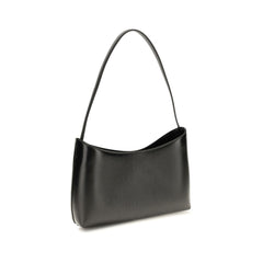 The Row Black Calf Leather Bos Taurus Shoulder Bag