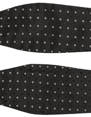 Dolce & Gabbana Black White Polka Dot Adjustable Neck Papillon Bow Tie
