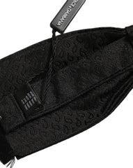 Dolce & Gabbana Men Black 100% SIlk Adjustable Neck Papillon Bow Tie
