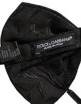 Dolce & Gabbana Men Black Patterned Adjustable Neck Papillon Bow Tie